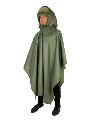 Тактичний пончо ЗСУ (плащ-намет) олива (XXXL) XL XL
