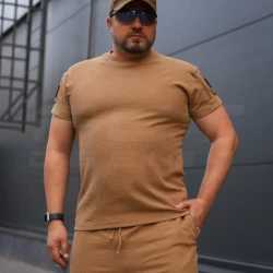 Футболка тактическая летняя Zara Комбат койот