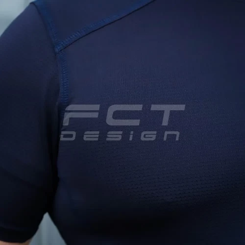 Футболка тактична джерсі стрейч темно-синя 44 44