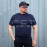 Футболка тактична джерсі стрейч темно-синя 44 44