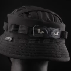 Панама тактична Софтшелл демісезонна з велкро панеллю Чорна