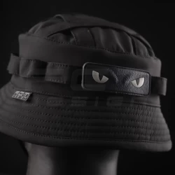 Панама тактическая Софтшелл демисезонная с велкро панелью Черная
