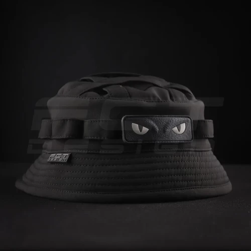 Панама тактична Софтшелл демісезонна з велкро панеллю Чорна 56 56