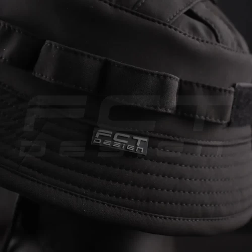 Панама тактична Софтшелл демісезонна з велкро панеллю Чорна 56 56