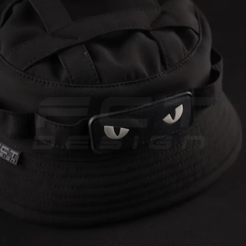 Панама тактична Софтшелл демісезонна з велкро панеллю Чорна 56 56