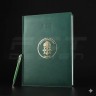 Блокнот щоденник НГУ А4 зелений із тисненням датований на 2026 рік 21х29,7 см 21х29,7 см
