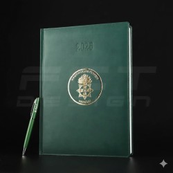 Блокнот щоденник НГУ А4 зелений із тисненням датований на 2026 рік