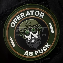 Шеврон/патч резиновый ПВХ Operator as fuck