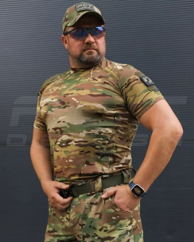 Футболка тактична джерсі стрейч мультикам 44 44