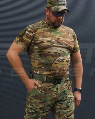 Футболка тактична джерсі стрейч мультикам 44 44