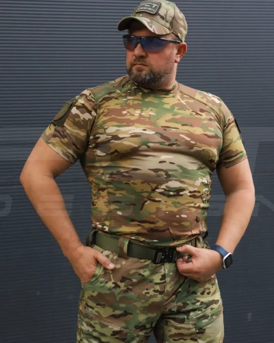 Футболка тактична джерсі стрейч мультикам 44 44