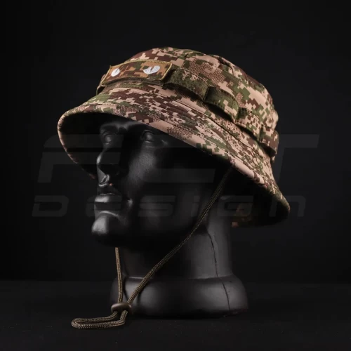 Панама тактична Софтшелл демісезонна з велкро панеллю Хижак піксель G-0822 56 56