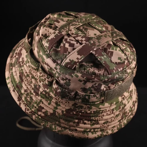 Панама тактична Софтшелл демісезонна з велкро панеллю Хижак піксель G-0822 56 56