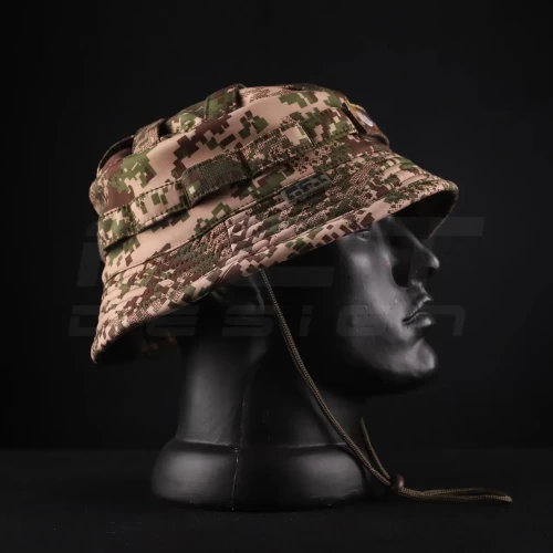 Панама тактична Софтшелл демісезонна з велкро панеллю Хижак піксель G-0822 56 56