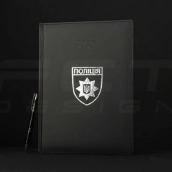 Блокнот щоденник Поліція А4 з тисненням датований на 2026 рік