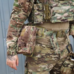 Ремень пояс тактический модульный с итогами MOLLE Multicam