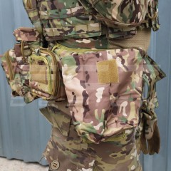 Ремінь пояс тактичний модульний з підсумками MOLLE мультікам