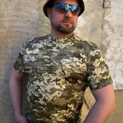 Футболка тактическая джерси стрейч пиксель ВСУ