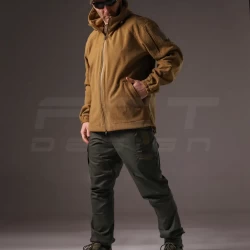 Куртка Хантер флисовая на мембране непромокаемая койот