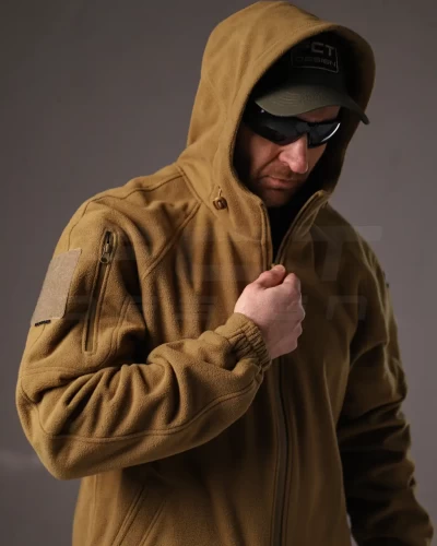 Куртка Хантер флісова на мембрані непромокаюча койот 40-42/3 40-42/3