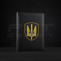 Блокнот щоденник СБУ з нанесенням А5 чорний