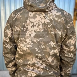 Куртка тактическая Хантер дюспо на флисе Пиксель ВСУ