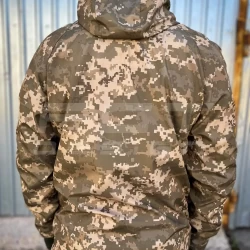 Куртка тактическая Хантер дюспо на флисе Пиксель ВСУ