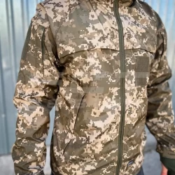 Куртка тактическая Хантер дюспо на флисе Пиксель ВСУ