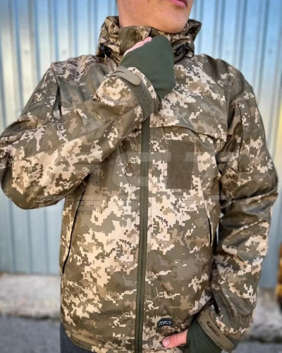Куртка тактична Хантер дюспо на флісі Піксель ЗСУ 40-42/3 40-42/3