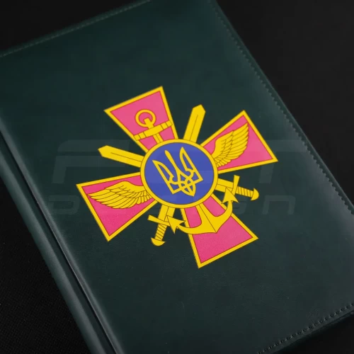 Блокнот щоденник ЗСУ з нанесенням А5 хакі 14,8 х21 см 14,8 х21 см