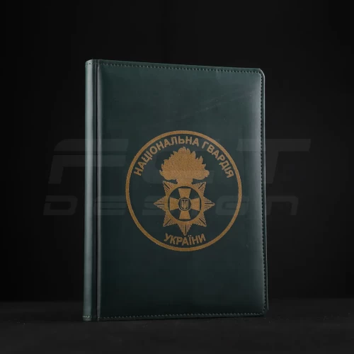 Блокнот щоденник НГУ з нанесенням А5 хакі 14,8 х21 см 14,8 х21 см