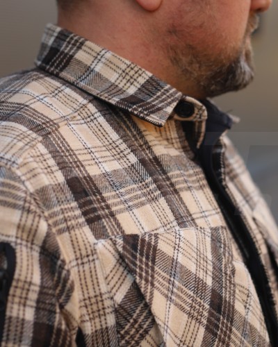 Тактична мілітарі Сорочка FCT демісезон утеплена в клітинку жовто-коричнева (29 номер) 40-42/3 40-42/3