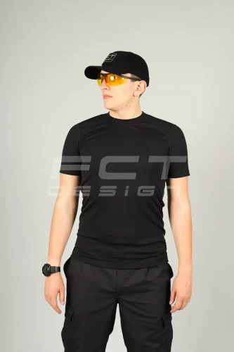 Футболка вологовідводяча (чорна) 44 44