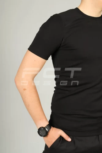 Футболка вологовідводяча (чорна) 44 44