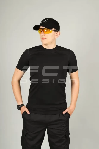 Футболка вологовідводяча (чорна) 44 44