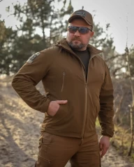 Куртка Хантер Баланс стрейч на сітці Койот