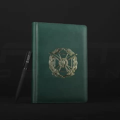 Блокнот щоденник ЗСУ хакі А5 з тисненням золото