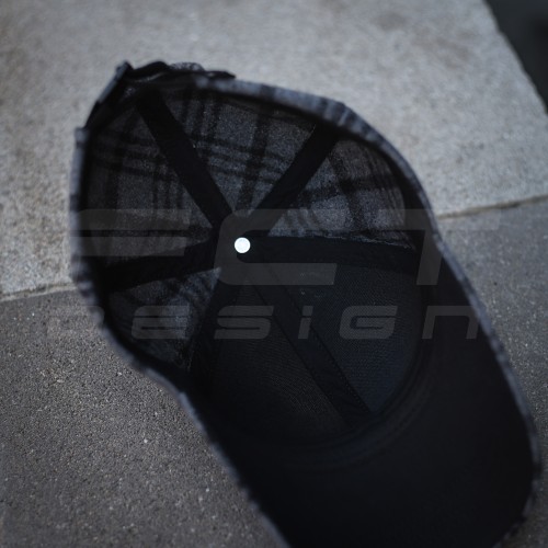 Кепка бейсболка FCT утеплена в клетку серая (2 номер)  58