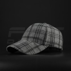 Кепка бейсболка FCT утеплена в клітинку темно-сіра (2 номер)