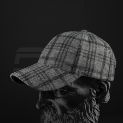 Кепка бейсболка FCT утеплена в клітинку темно-сіра (2 номер)