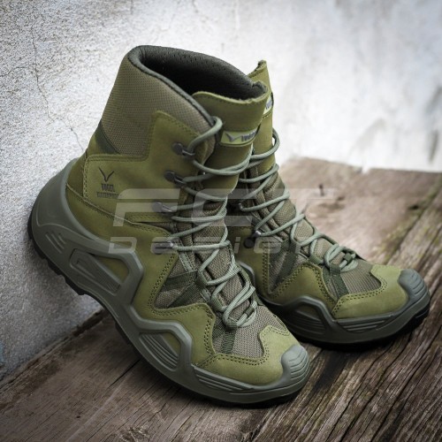 Берці тактичні Vogel водонепроникні шкіра хакі 40 40