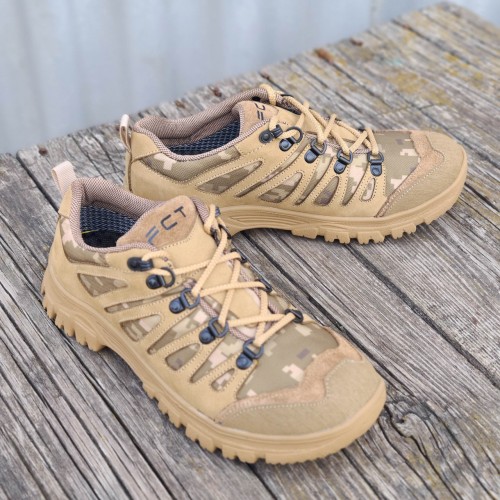 Кросівки жіночі тактичні демісезонні Вікінг зі вставками піксель ЗСУ койот 36 36