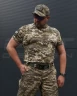 Футболка тактична джерсі стрейч піксель ЗСУ з липучками 44 44