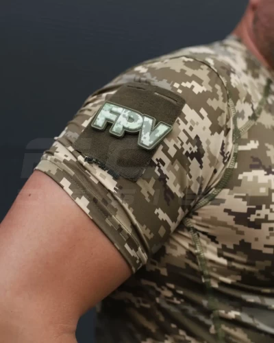 Футболка тактична джерсі стрейч піксель ЗСУ з липучками 44 44