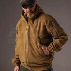 Куртка Хантер флісова на мембрані під гумку непромокаюча койот