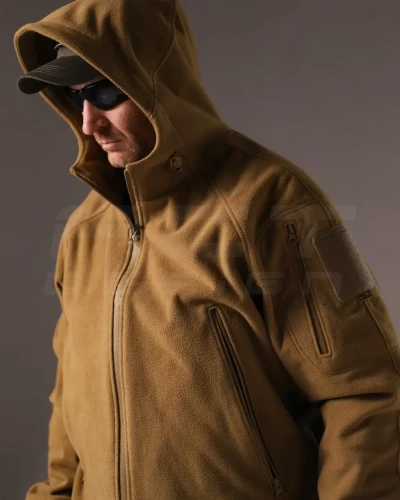 Куртка Хантер флісова на мембрані під гумку непромокаюча койот 40-42/3 40-42/3