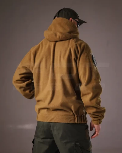 Куртка Хантер флісова на мембрані під гумку непромокаюча койот 40-42/3 40-42/3