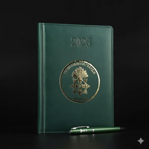 Блокнот дневник датирован НГУ с тиснением А5 на 2026 год 14,8 х21 см