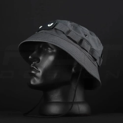 Панама тактическая рип-стоп Велкро с регулятором серая 56