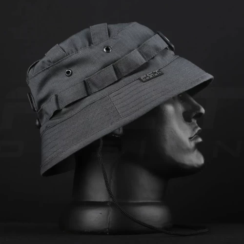 Панама тактическая рип-стоп Велкро с регулятором серая 56